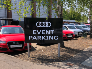 Stansted Audi Event Parking Magnetic Sign