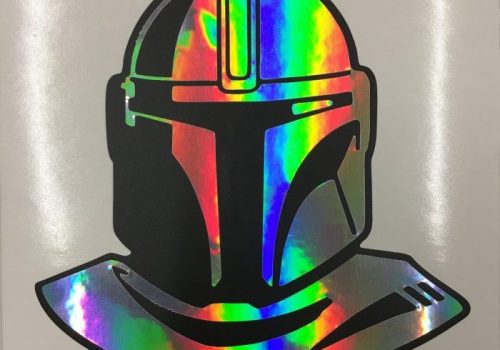 Mandalorian Rainbow Sticker