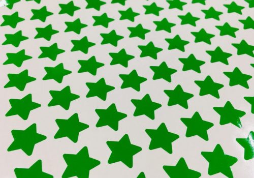 Star Stickers Green